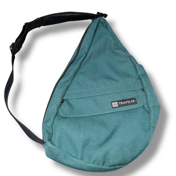 Vintage LL Bean Traveler Ameribag Sling Healthy Back Bag Shoulder Canvas 19" - Picture 3 of 15